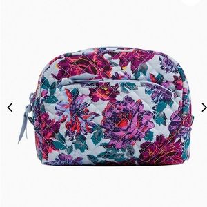 Full price new medium Vera Bradley Petite Neon Blooms cosmetic case.